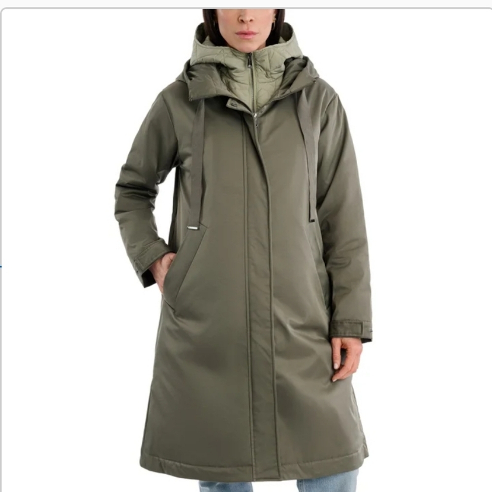 (Ew) Bernardo Women's  Bomer Hooded Jacket